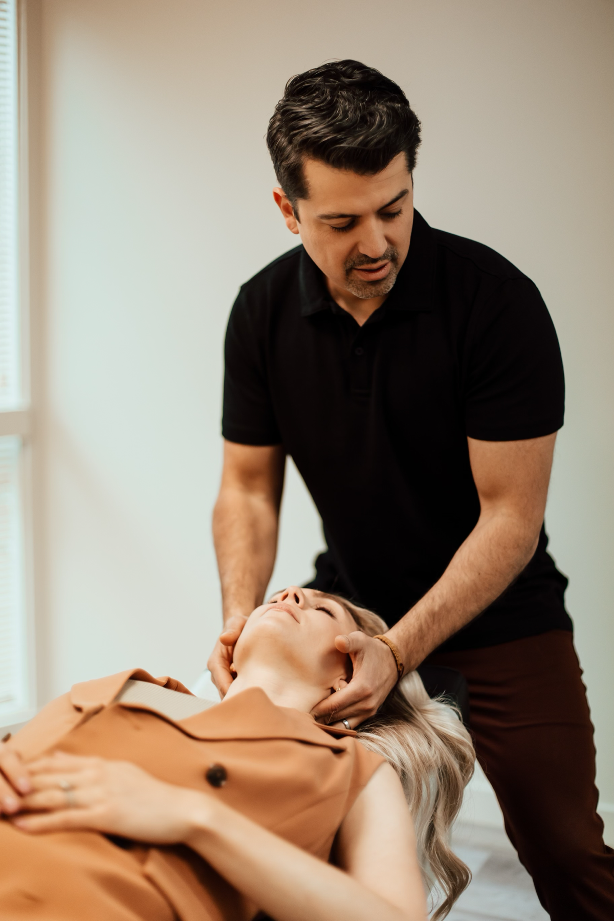 Patient receiving chiropractic care at True Health Chiropractic